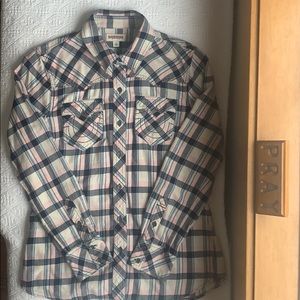 True Religion Button Up Flannel